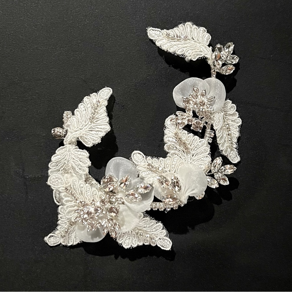 David's Bridal hair clip.
